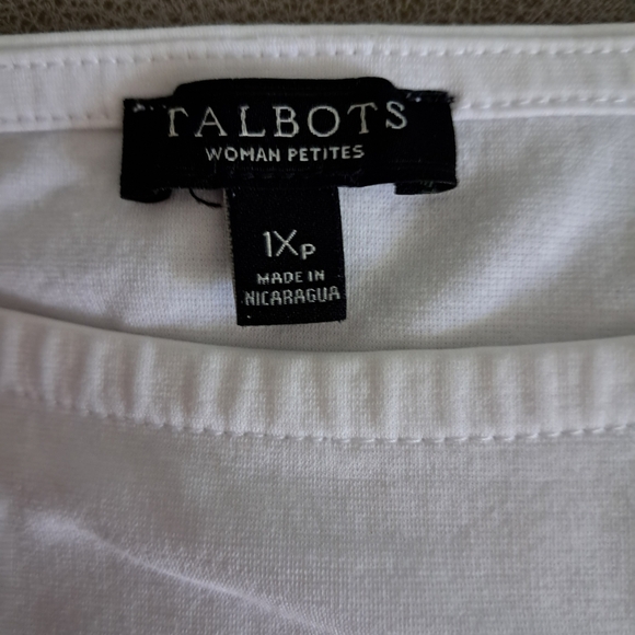 Talbots White Blouse with Lace Sleeves - Picture 3 of 8